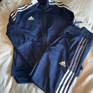 ADIDAS -navy blue track suit.